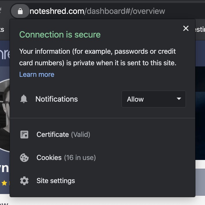 Managing push notifications in Chrome